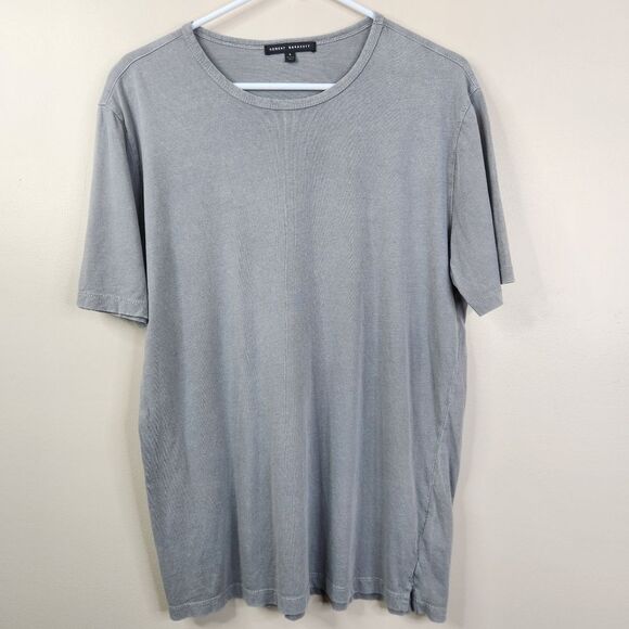 Robert Barakett Neutral Minimalist Short Sleeve Soft Cotton Tee Large - Picture 1 of 7